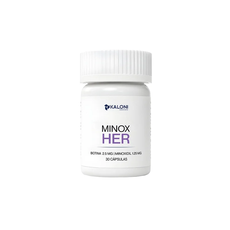 Presentación de MinoxHer 1.25 MG de Kaloni Products.
