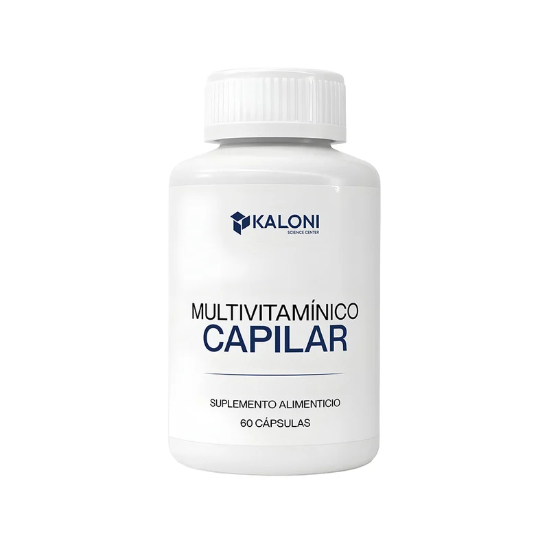 Presentación de Multivitamínico capilar de Kaloni Products.